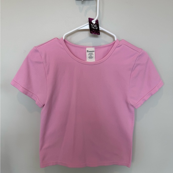 💋No Boundaries Light Pink juniors Crop Top 125 - Picture 2 of 6